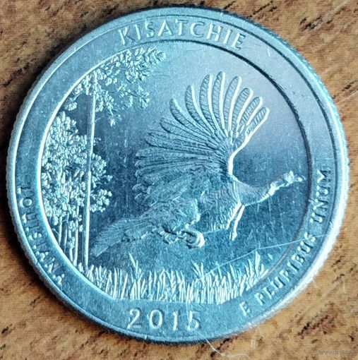 США 25 центов (квотер) 2015 г. D. Парк Кисачи, Луизиана