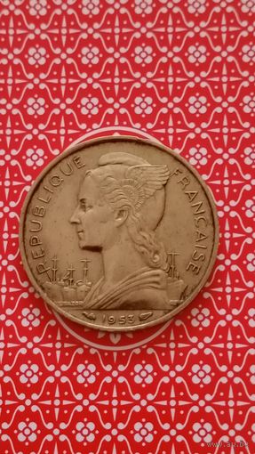 Мадагаскар 20 франков 1953