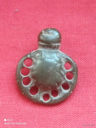 Старинная застёжка,в патине