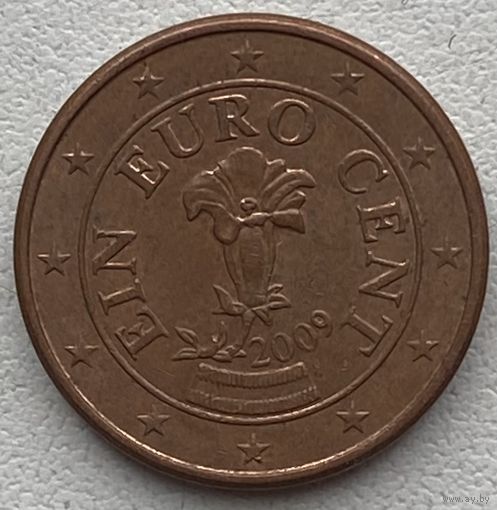 Австрия 1 евроцент 2009 г.
