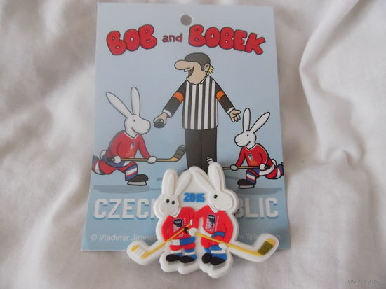 Официальный магнит с чм-2015 по хоккею в чехии