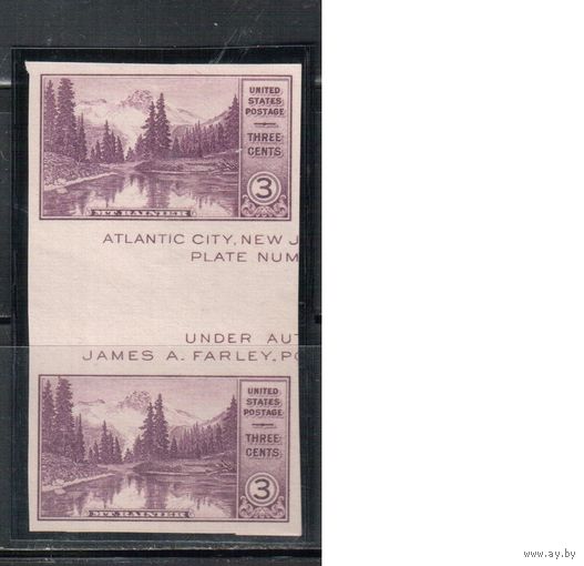 США-1935, (Скотт.770а), **, Национальные парки, БЗЦ