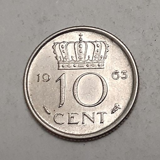 Нидерланды 10 центов, 1963 (14-12-29)