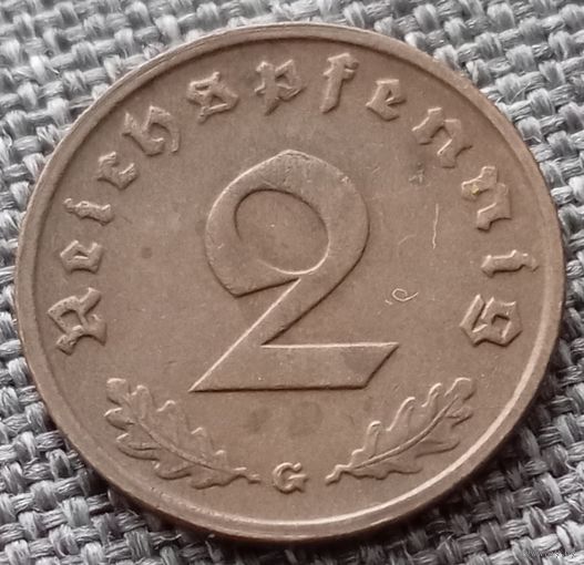 2 рейхспфеннига 1939 G