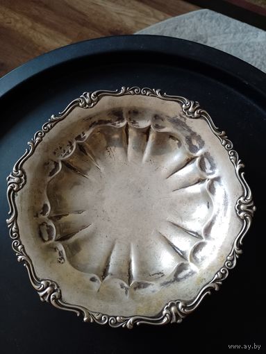 Старинная Конфетница фруктовница тарелка серебро пр. 800