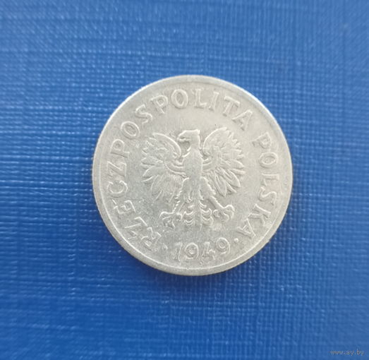 Польша 50 грошей 1949 алюминий