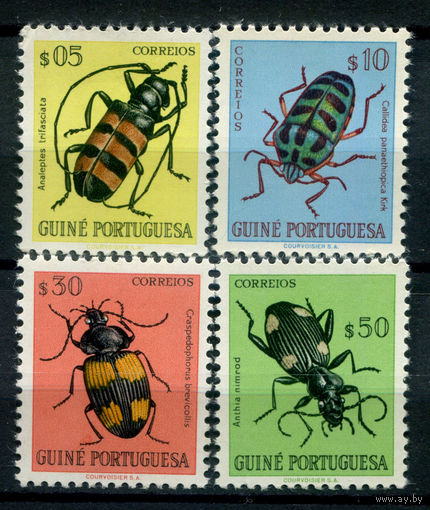 Португальские колонии - Гвинея - 1953г. - жучки - 4 марки - MNH, 1 марка с незначительным повреждением клея. Без МЦ!