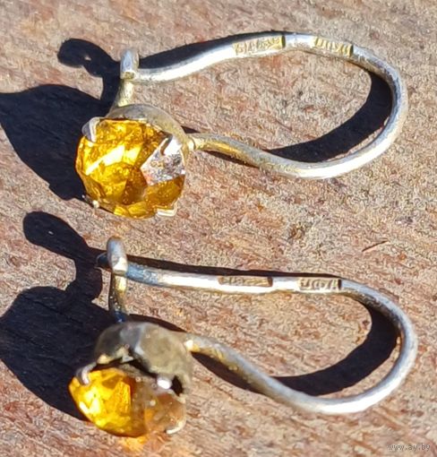 Серьги серебро