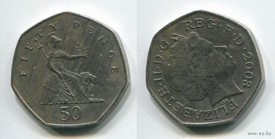 Великобритания. 50 пенсов (2003)