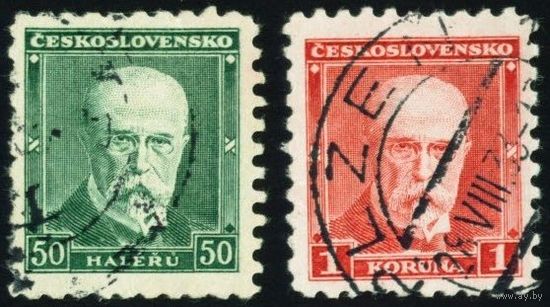 Президент Масарик Чехословакия 1930 год 2 марки