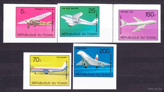 1973 Чад 679b-683b Самолеты, Конкорд 40,00 евро