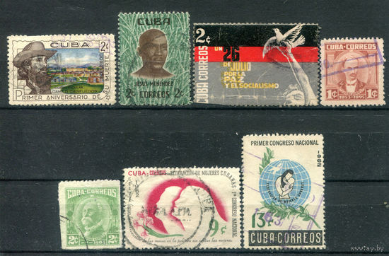 Куба - 1960-1962гг. - 5 полных серий - 7 марок - гашёные [Mi 677, 703, 721, 722-723, 811-812]. Без МЦ!