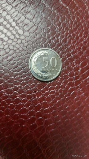 Монета 50 грошей 2019г. Польша. Супер!