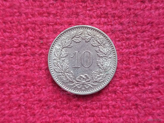 Швейцария 10 раппенов 2000 г.