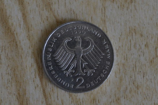 Германия 2 марки 1990 F