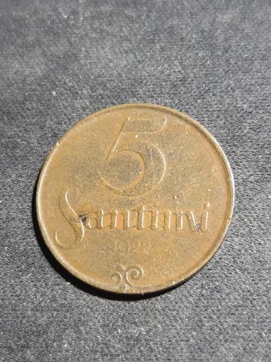 Латвия 5 сантимов 1922 #2