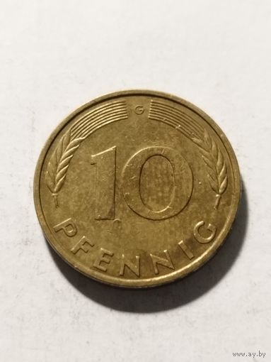 Германия 10 пфенинг 1982 G