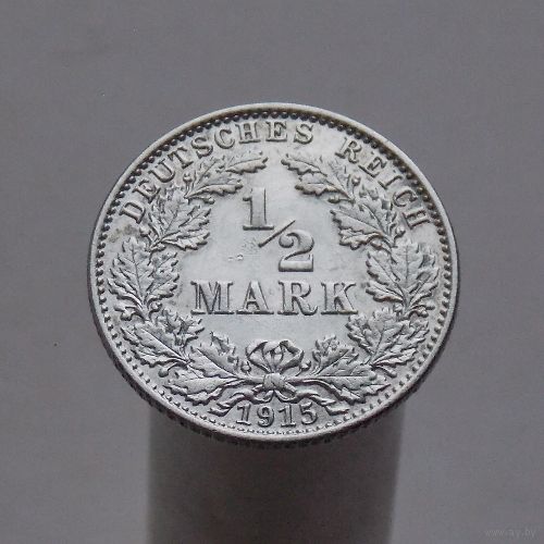Германия 1/2 марки 1915 J