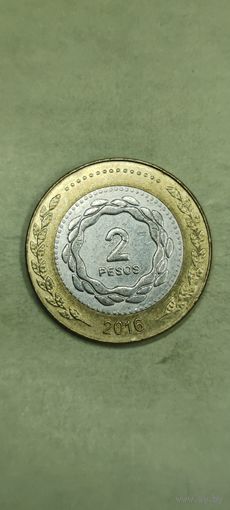 Аргентина 2 песос 2016