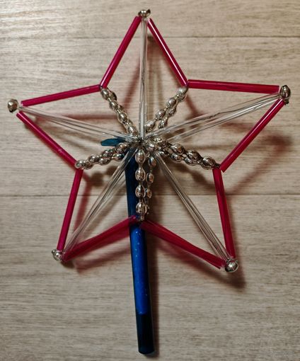 Елочная игрушка звезда в реставрацию БОЛЬШАЯ 30*40