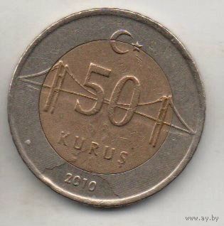 ТУРЕЦКАЯ РЕСПУБЛИКА  50 КУРУШЕЙ  2010.