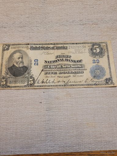 5 долларов сша 1903 редкая