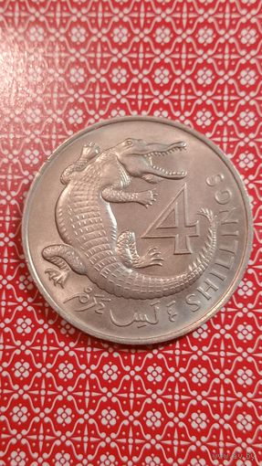 Гамбия 4 шиллинга 1966