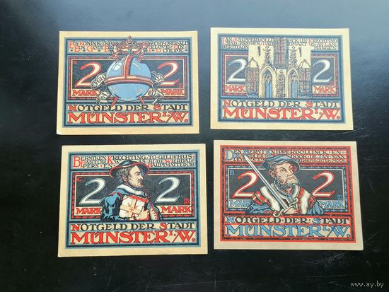 Германия-нотгельд  MUNSTER 2 МАРКИ 1921