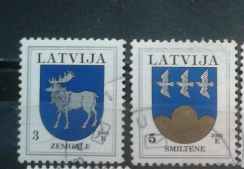 Латвия 2013 Гербы городов и областей Смилтене Земгале Геральдика Стандарт 2м