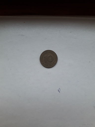 ФРГ 10 пф. 1991 А