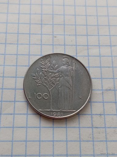 100 лир 1981 года