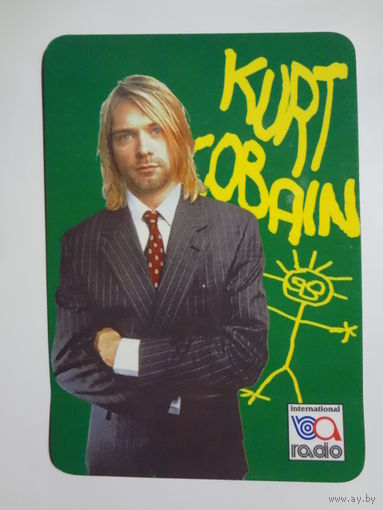 Календарик 1998 г. Курт Кобейн.