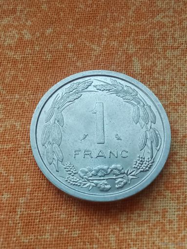 1. Распродажа! Камерун (Экваториальная Африка) 1 франк 1969 г. Нечастая. UNC