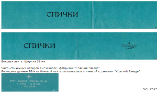 Спичечные этикетки. Сувенирная лента.Номер по каталогу Голубцова - 235