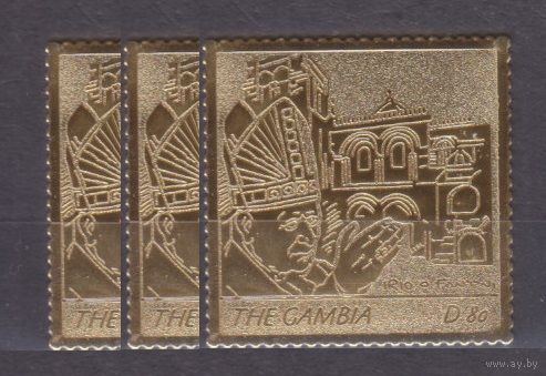 2005 Гамбия 5570 золото x3 Павел II перед церковью 27,00 евро