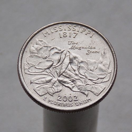 США 25 центов 2002 P Миссисипи