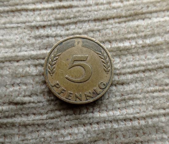 Werty71 Германия ФРГ 5 пфеннигов 1949 F