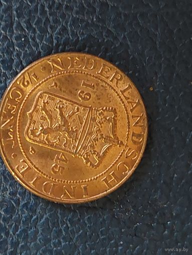 1/2 цента голландская ост индия 1945