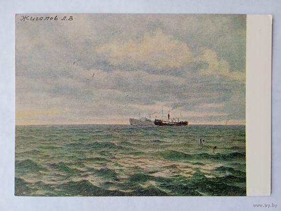 1956. Жигалов. В Белом море