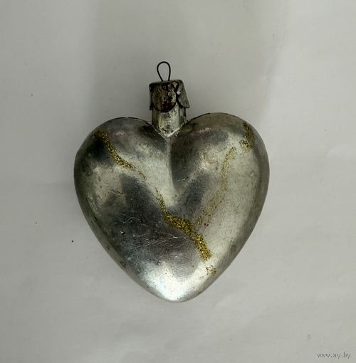 Елочная игрушка сердце К.22