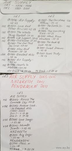 CD MP3 дискография AIR SUPPLY - 3 CD