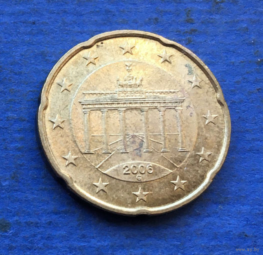 Германия 20 евроцентов 2006 G