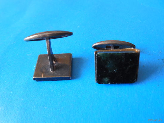Запонки СССР серебро 875