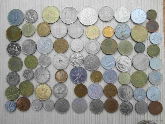 150 иностранных монет без повторов