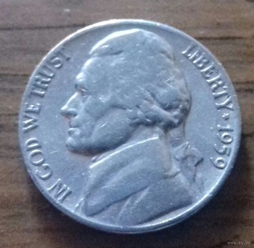 5 центов, США 1959 D