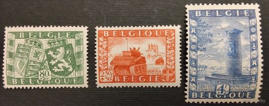 Бельгия. 1950г. Mi863-865 *. Полная серия.