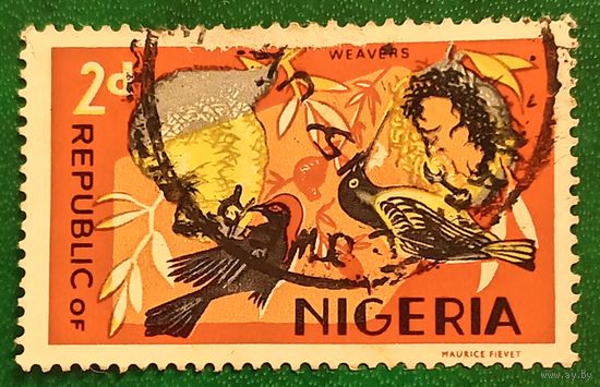 Нигерия 1965. Птицы семейства Ткачиковых