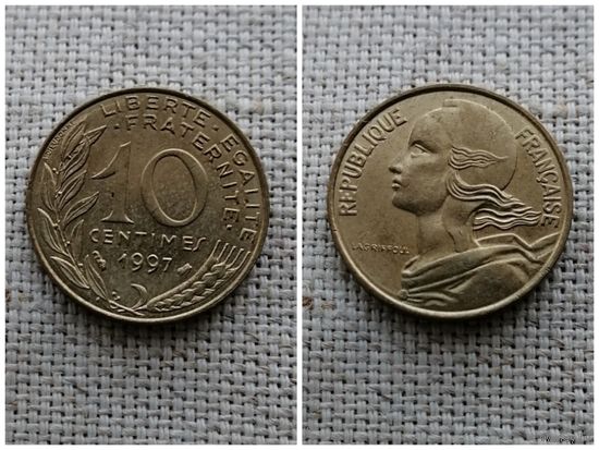 Франция 10 сантимов 1997