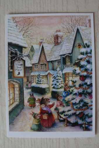 Сьюзан Вилер, Susan Wheeler; Зайчики; чистая (зима, Новый год, магазин обуви, почта).