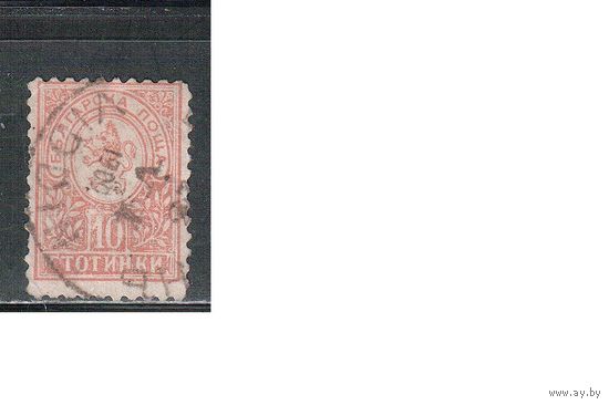 Болгария(Княжество)-1889, (Мих.33D ),  гаш. , Стандарт, Герб,  перф. 11 1/2 ,